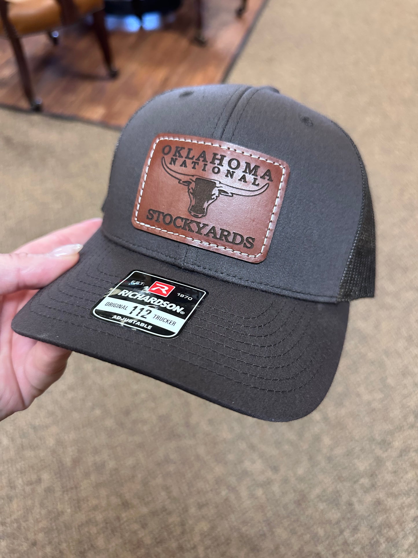 BROWN STEER PATCH CAP (multi color)