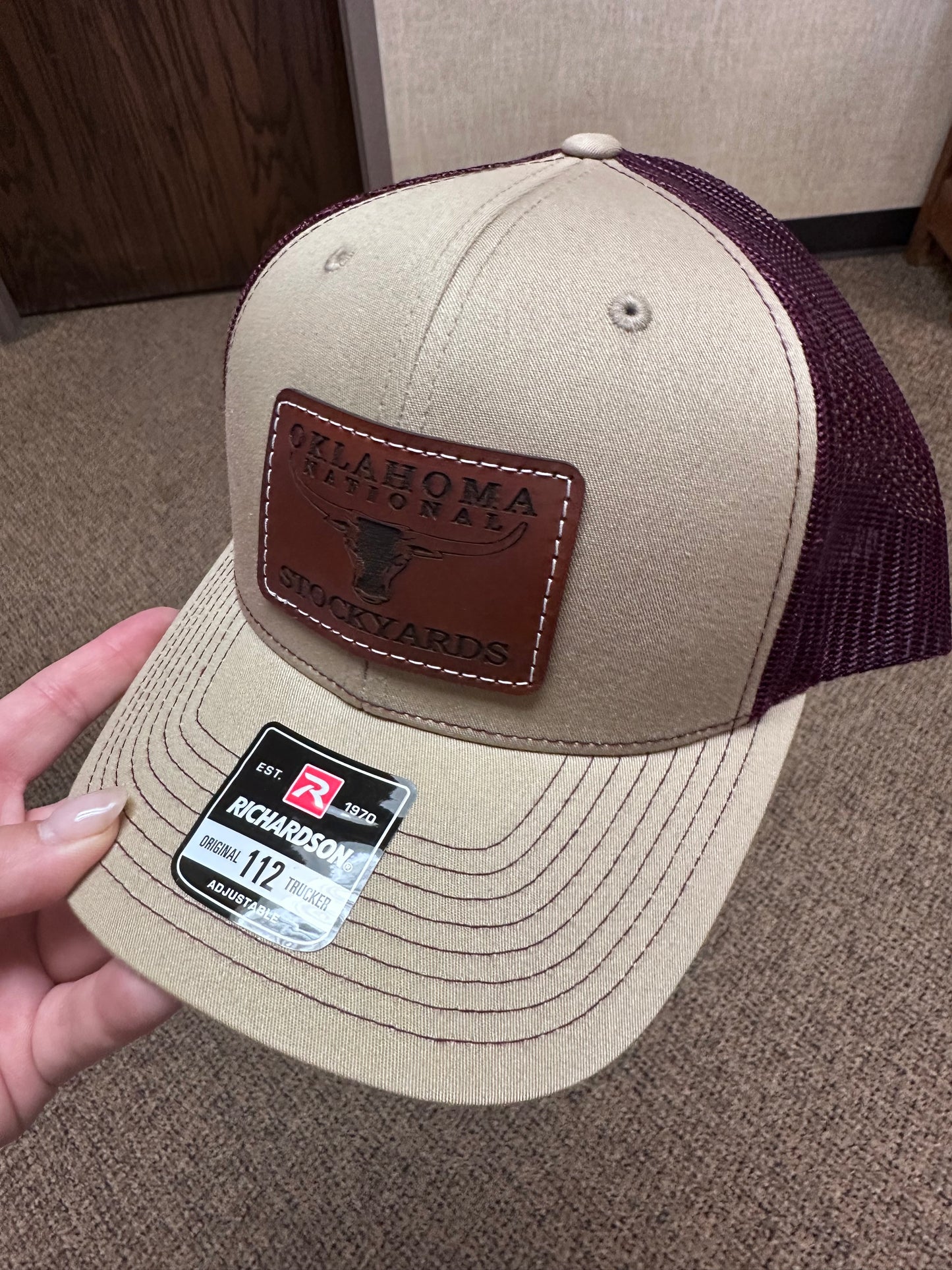 BROWN STEER PATCH CAP (multi color)