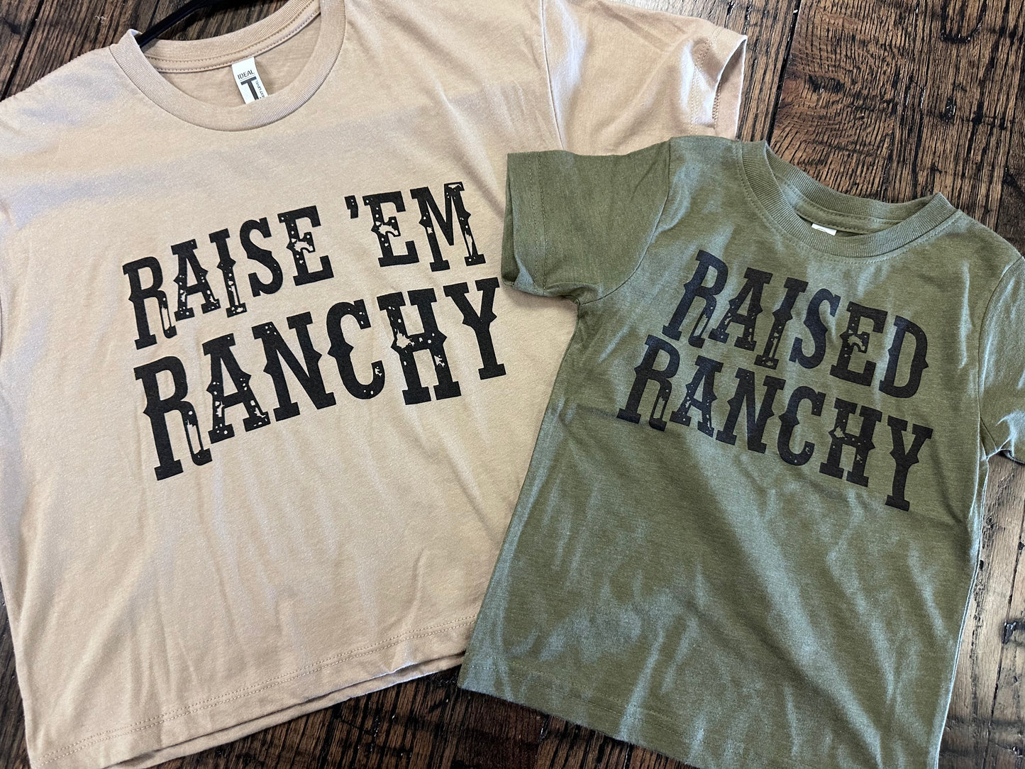 RAISED RANCHY TODDLER TEE (2 options)