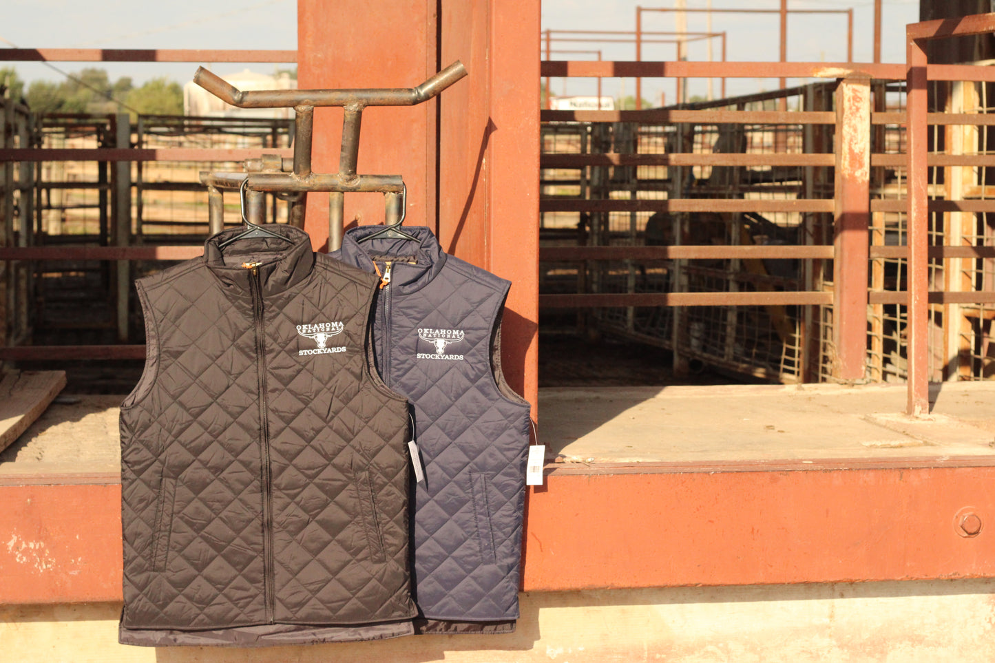 Embroidered Puffer Vest