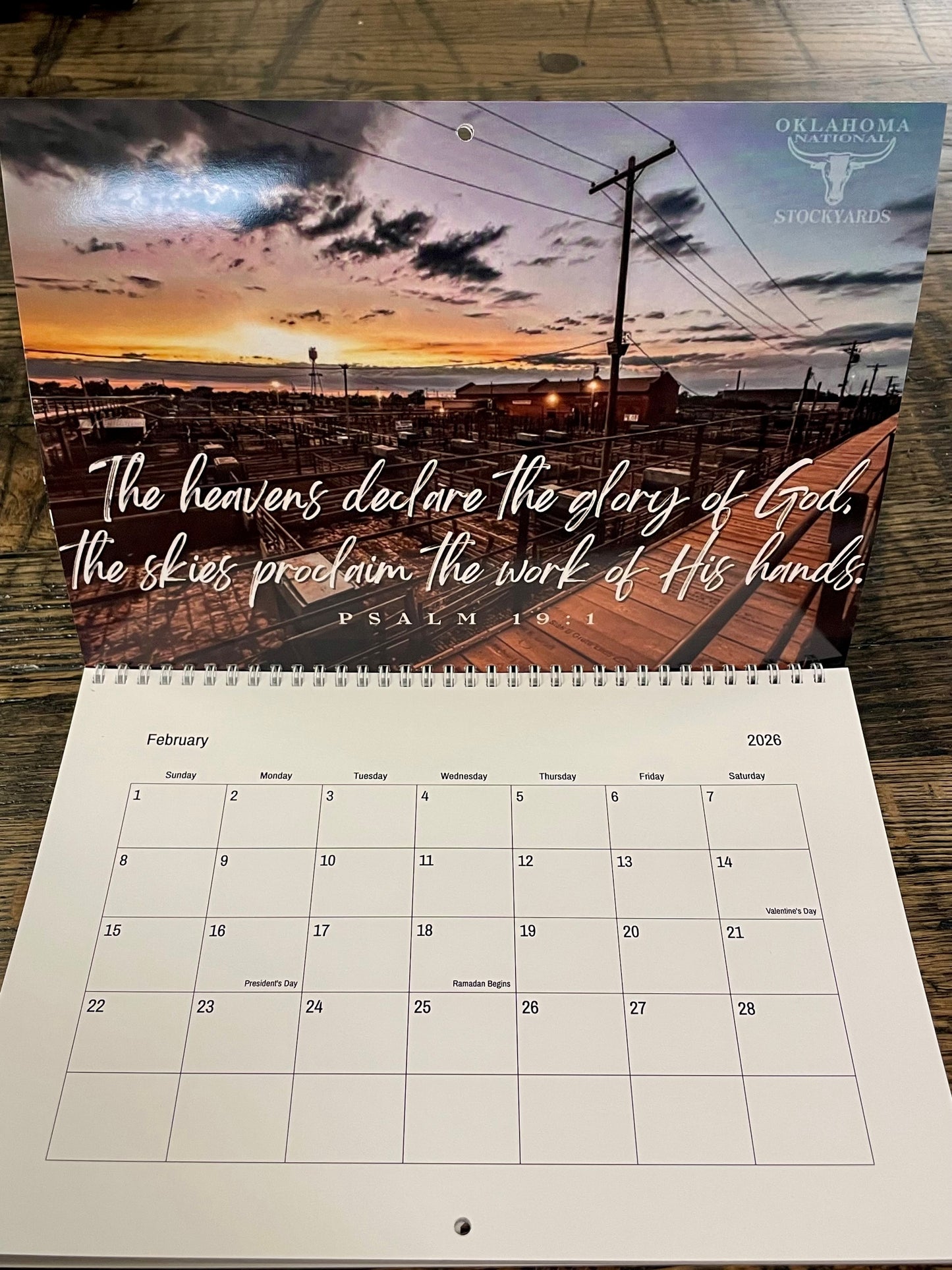 2026 Oklahoma National Stockyards Wall Calendar