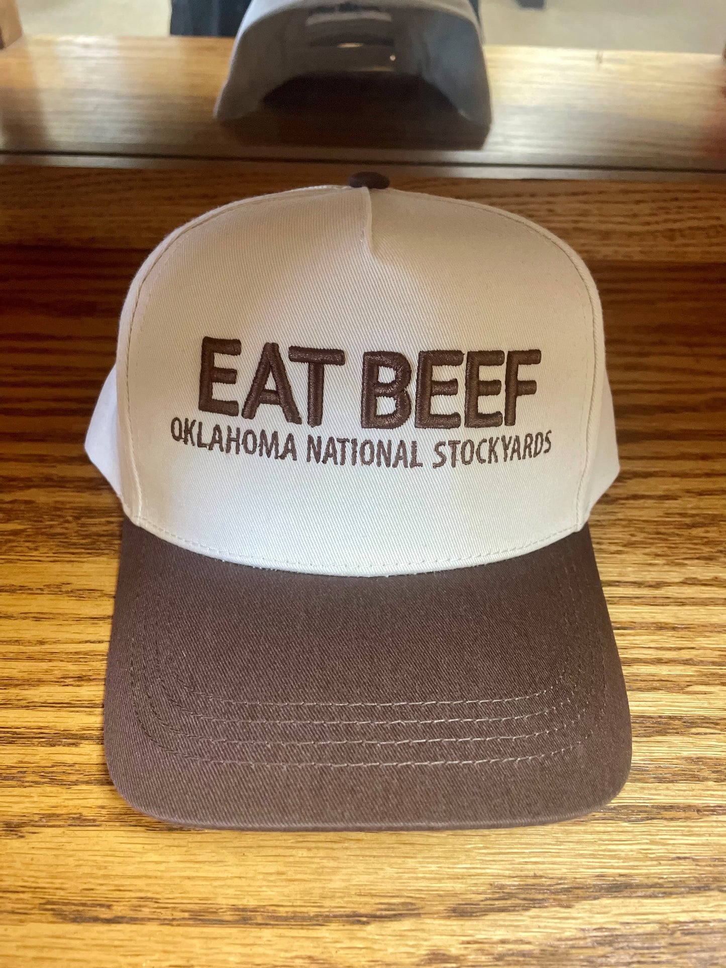 Eat Beef Puff Print Cap