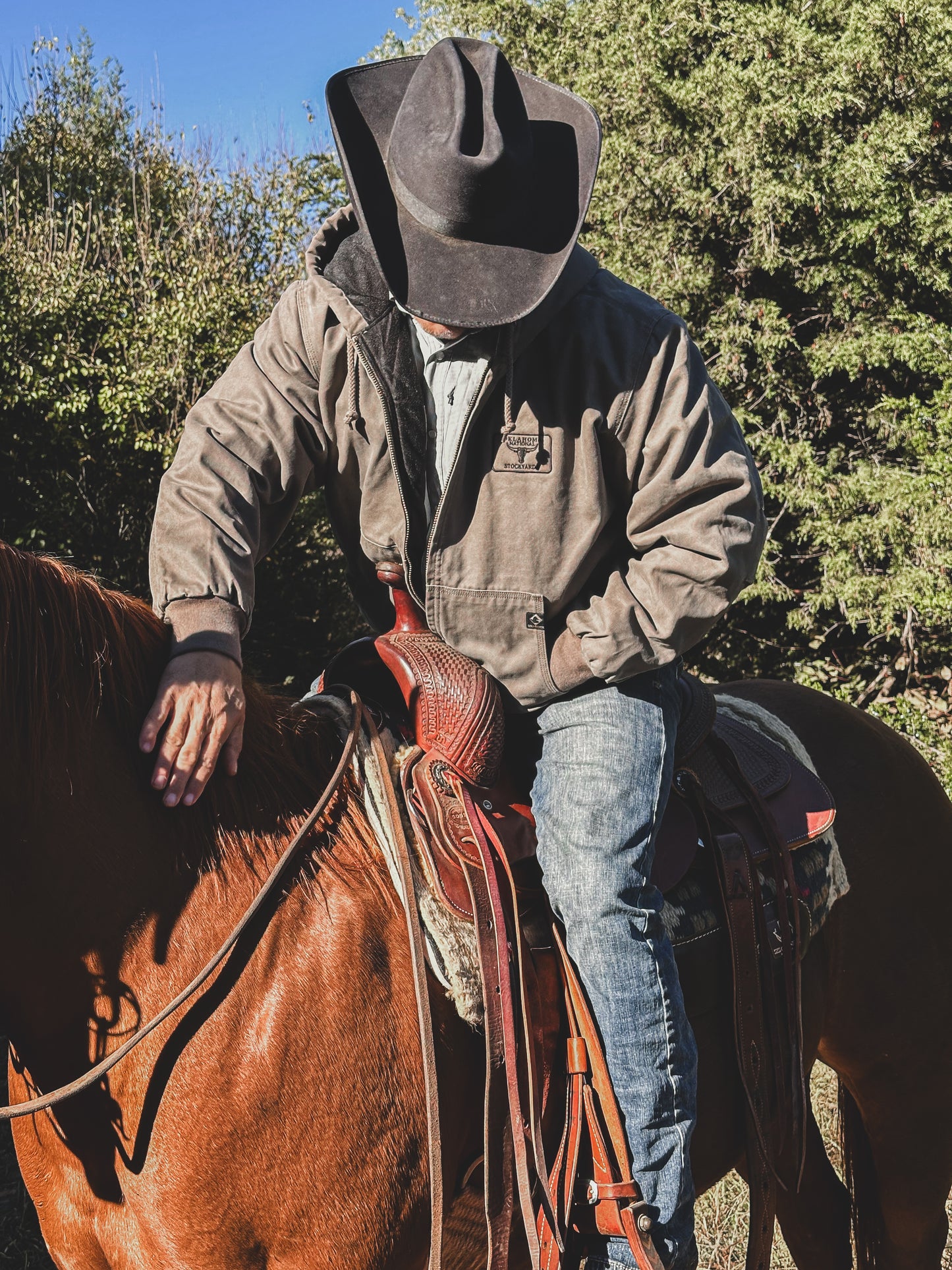 HOODED CANVAS DUCK COAT