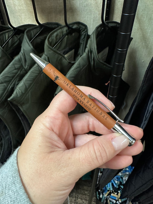 LEATHER WRAPPED INK PEN