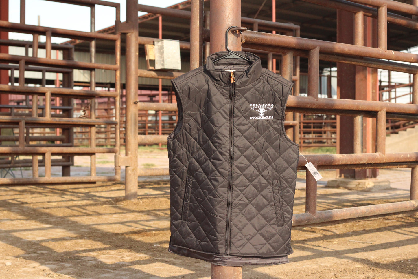 Embroidered Puffer Vest