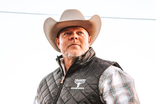 Embroidered Puffer Vest