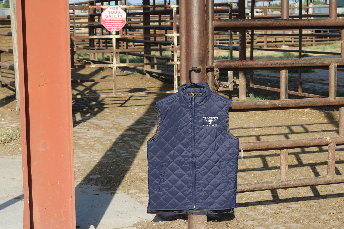 Embroidered Puffer Vest