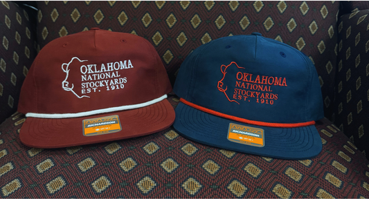 Stockyards Vintage Flat Bill Rope Cap