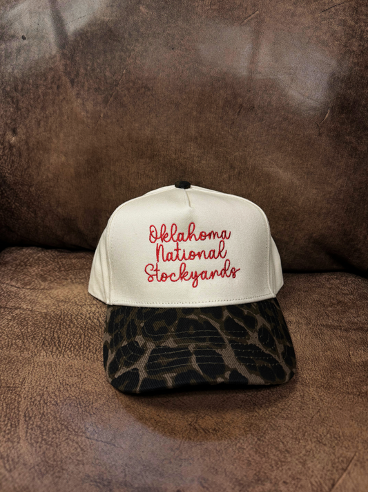 The Stockyards Leopard Trucker Hat