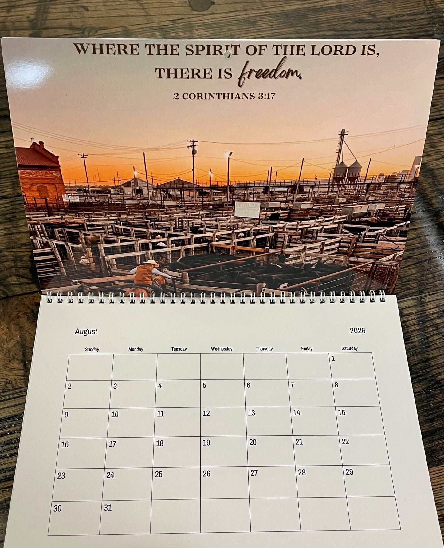 2026 Oklahoma National Stockyards Wall Calendar