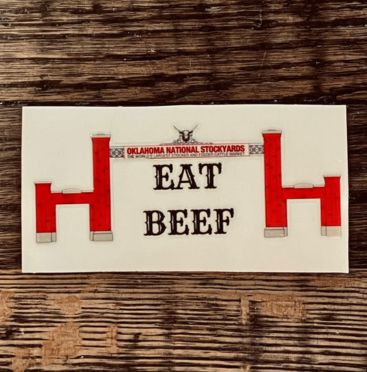 Eat Beef Sticker
