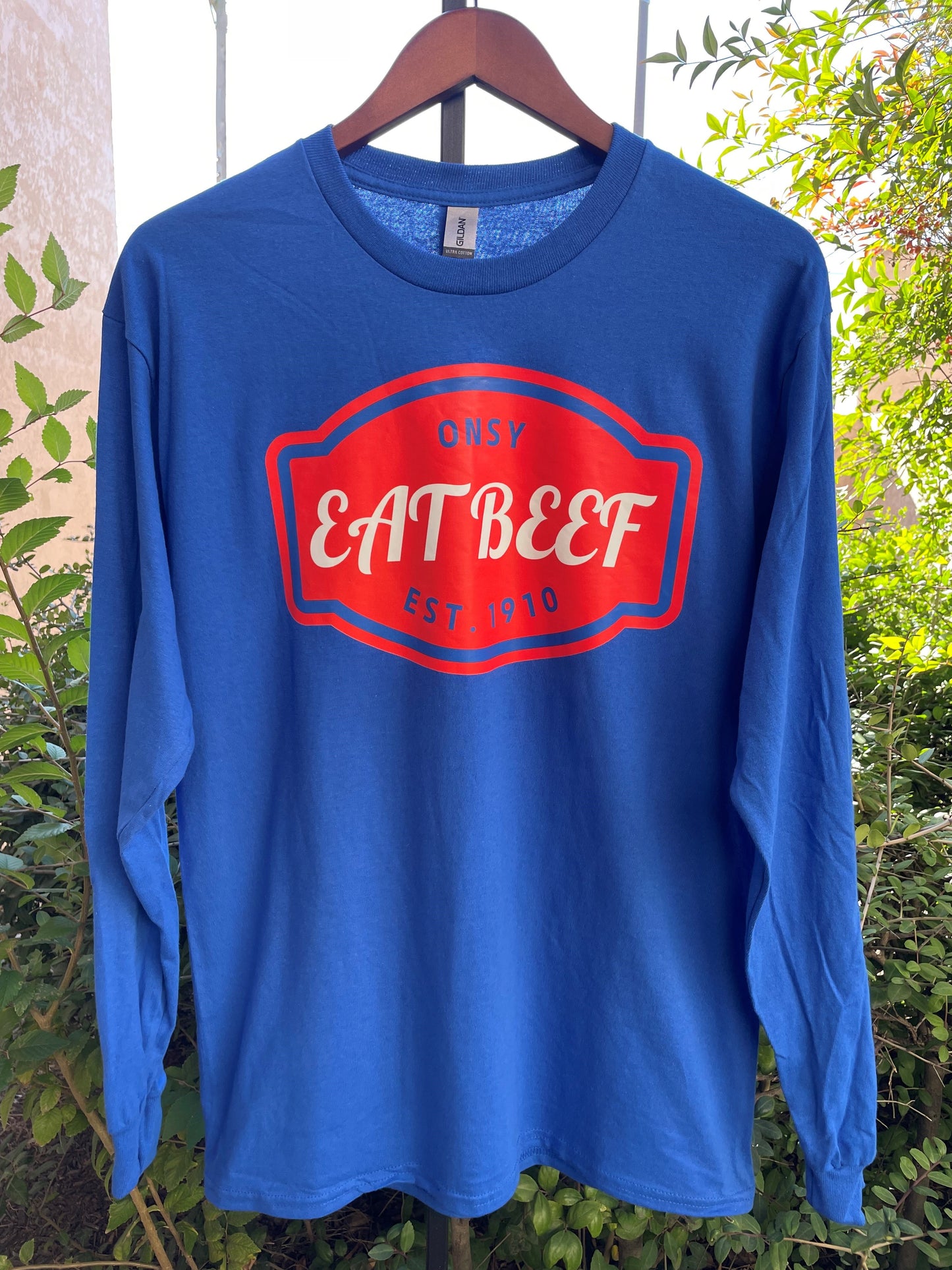 Eat Beef Long Sleeve Tee
